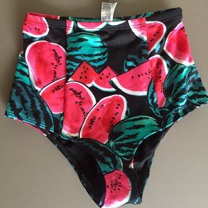 Watermelon High-Waisted Bikini Bottoms NWT
